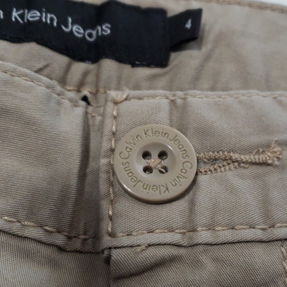 Vintage Calvin Klein Jean's Khaki Shorts Sz 4 NWT - Picture 7 of 8